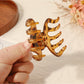 Beau - Leopard Print Pumpkin Hair Clip