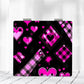 Mirroray - Square Y2K Heart Pattern Compact Folding Mirror