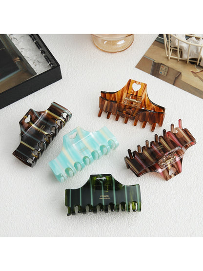 Beau - Chic Striped Claw Clip