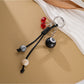 Keypus - Alloy Plastic Cherry Billiard Ball Keychain