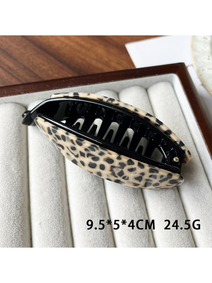 Beau - Curved Tortoiseshell Pattern Acetate Banana Clip