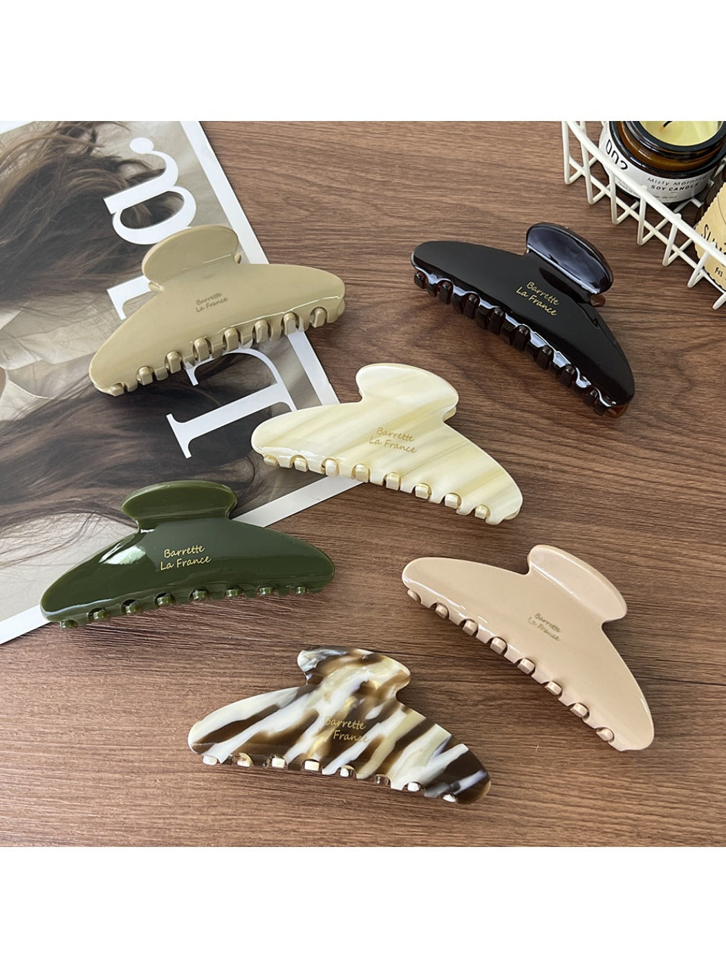 Beau - Elegant Oversized Half Moon Claw Clip