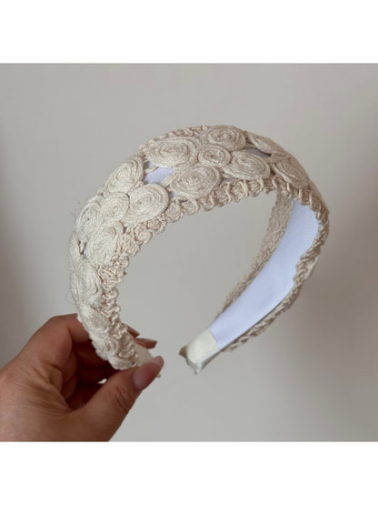 Gifty - Wide Floral and Irregular Texture Headband