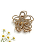 Beau - Petal Shape Rhinestone Hair Claw Clip