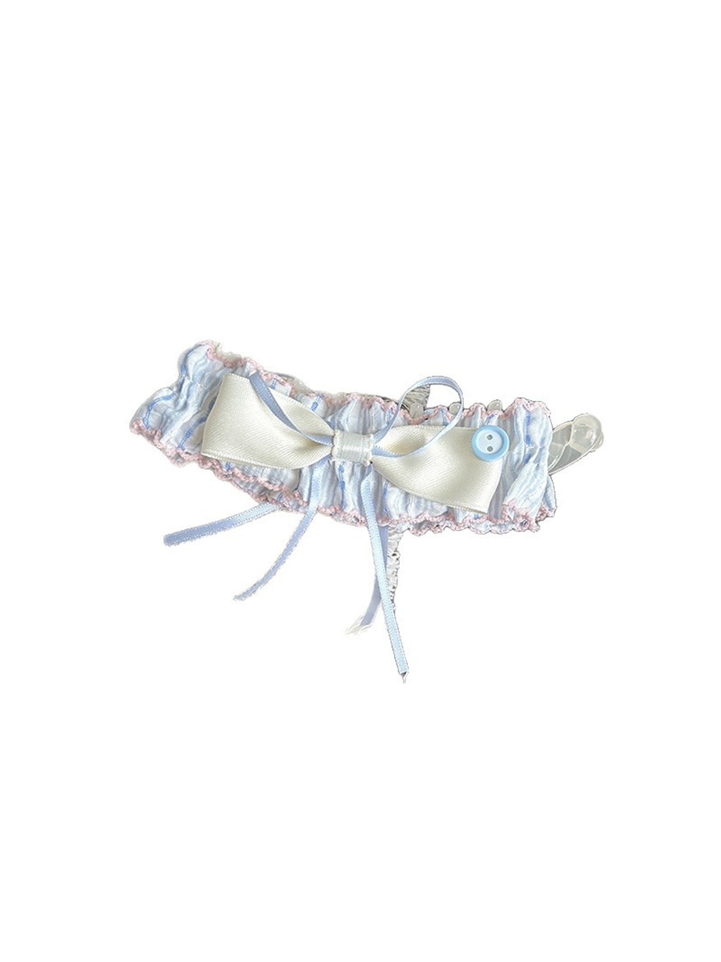 Beau - Polka Dot Bow Ruffle Cartoon Banana Clip
