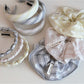 Gifty - Irregular Stripe Wrapped Headband and Scrunchie