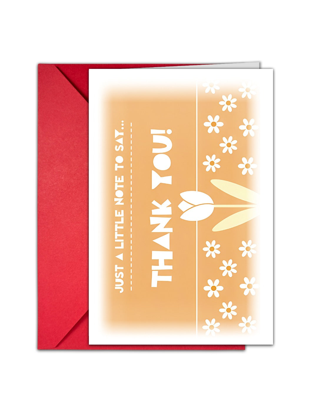 Carduria - Floral Pattern Thank You Greeting Card