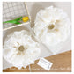 Gifty - White Forest Style Bubble Gauze Scrunchie