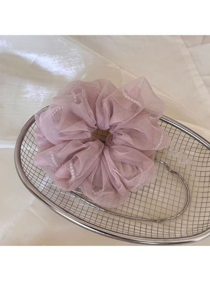 Gifty - Double Layer Mesh Ruffle Hair Tie Scrunchie