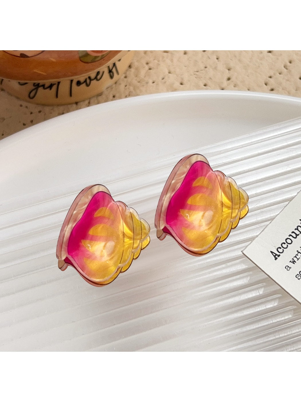 Beau - Cute Acrylic Sea Motif Cartoon Claw Clip