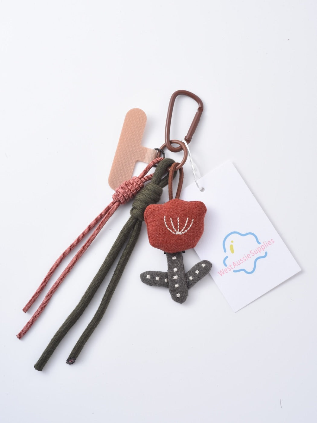 Keypus - Red Tulip Flower Keychain