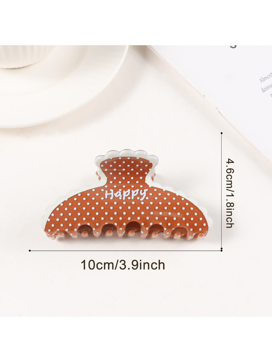 Beau - Stylish Polka Dot Claw Clip