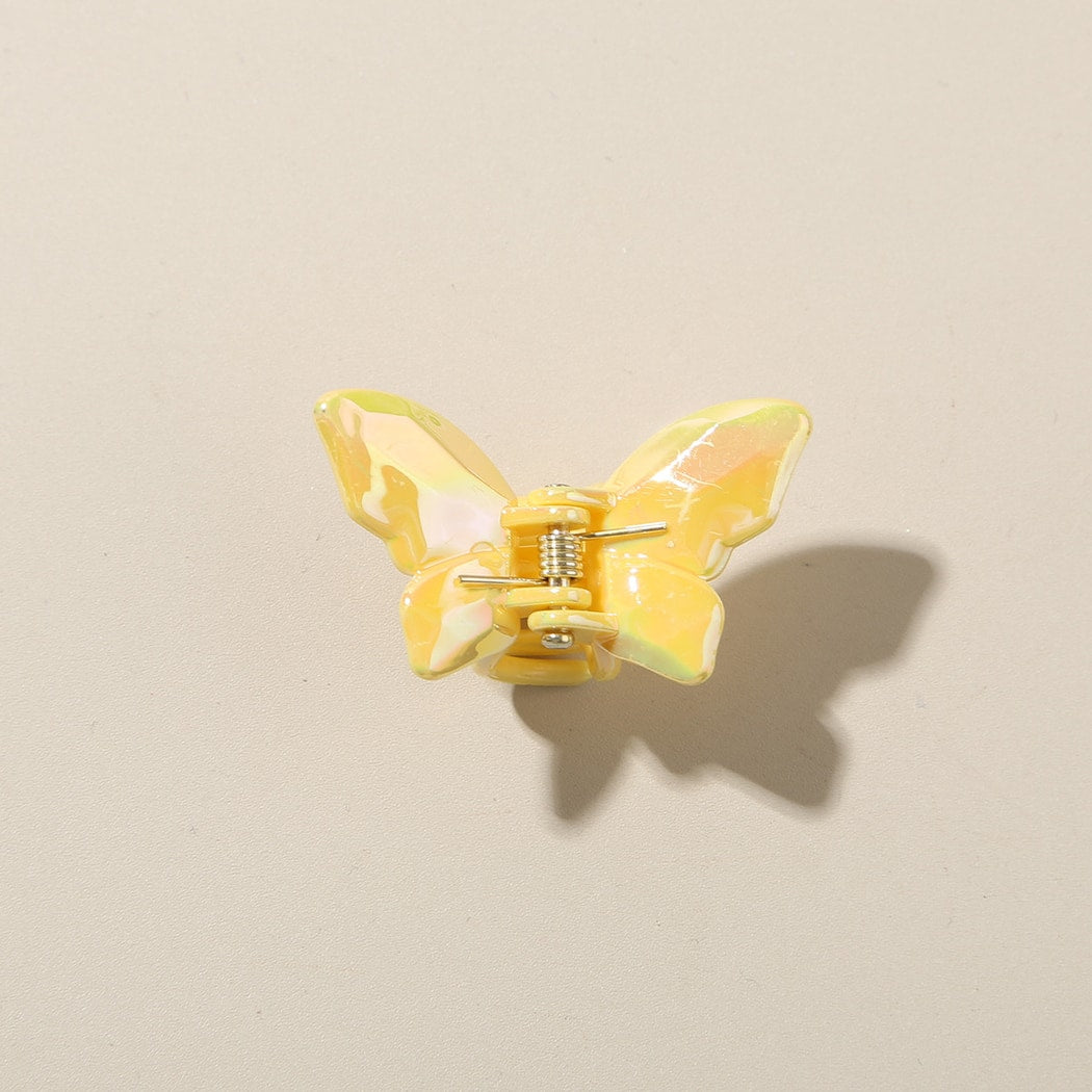 Beau - Glossy Butterfly Shape PS Alloy Claw Clip
