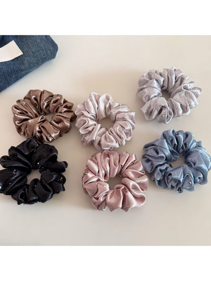 Gifty - Elegant Satin Rhinestone Scrunchies