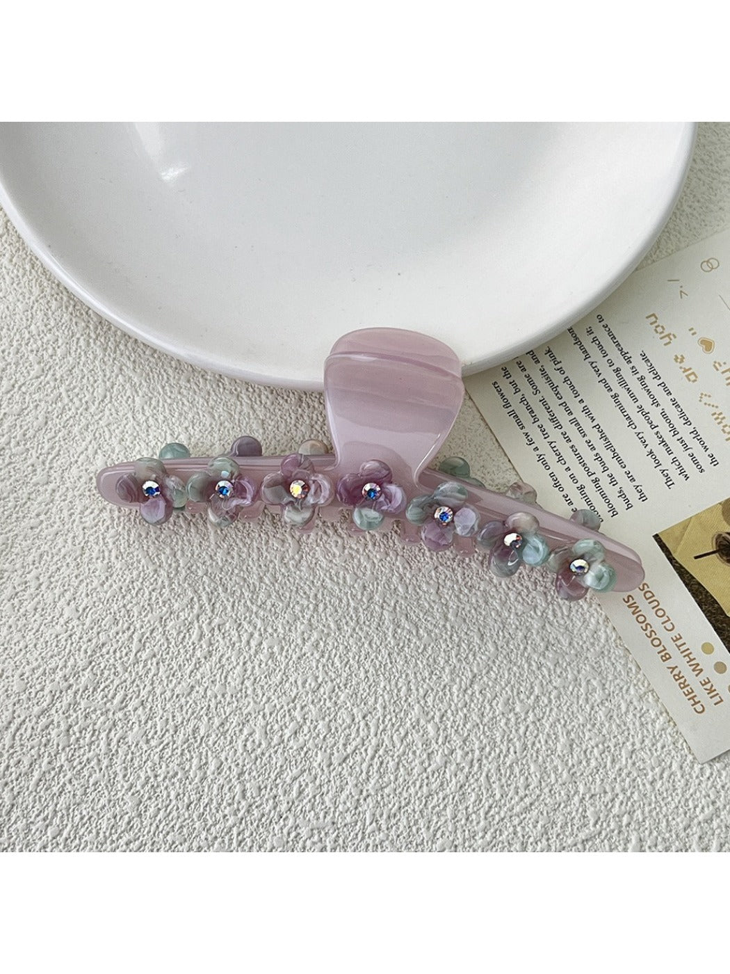 Beau - Glitter Floral Hair Clip