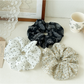 Gifty - Oversized Floral Print Ponytail Scrunchie