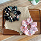 Gifty - Floral Chiffon Look Elastic Ponytail Scrunchie
