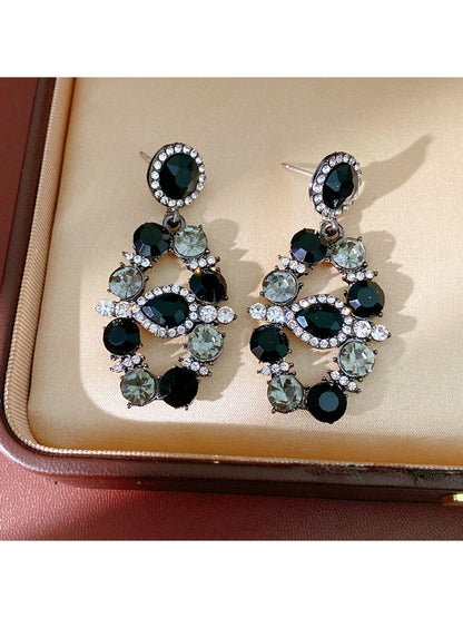 Nozari - Vintage Geometric Rhinestone Necklace