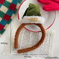 Gifty - Christmas Bow Plush Trim Hair Accessories