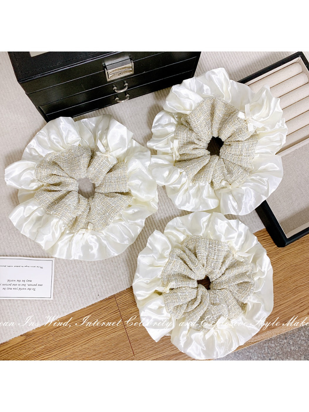 Gifty - Ballet Bow Hair Ties with Ruffled