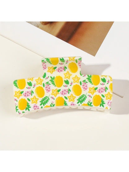 Beau - Large Fruit Themed Shark Hair Clip