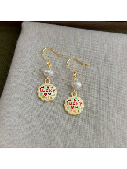 Earedge - Lucky Letter Charm Earrings