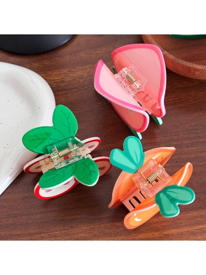 Beau - Cartoon Fruit Claw Clip High Ponytail