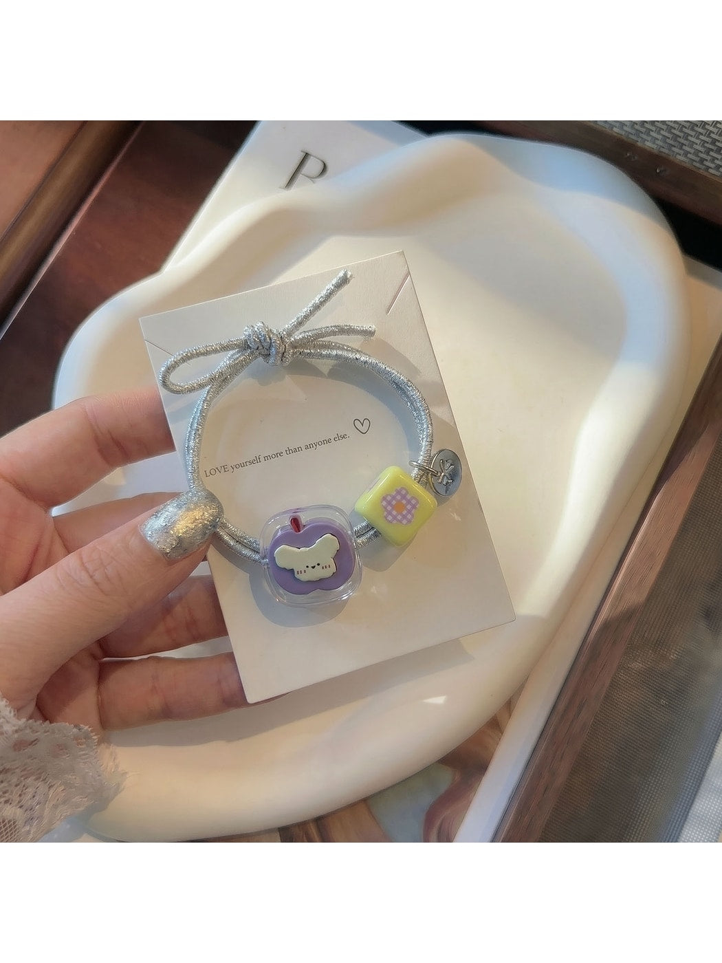Gifty - Cartoon Dog Double Strand Elastic Hair Tie