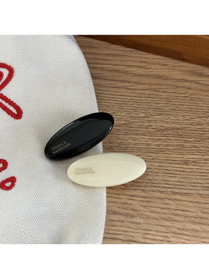 Beau - Minimal Oval Geometric Duckbill Hair Clip