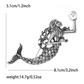 Brovia - Vintage Mermaid Figure Alloy Brooch Pin