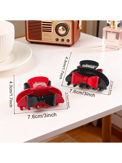 Beau - Half Moon Color Block Claw Clip