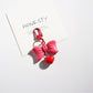 Keypus - Solid Color Heart Bow Keychain