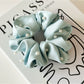 Gifty - Solid Color Satin Fabric Hair Ties