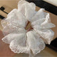 Gifty - Vintage Lace-Embellished Scrunchie