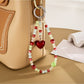 Keypus - Sweet Acrylic Bead Alloy Pendant Phone Charm
