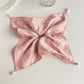 Gifty - High Stretch Satin Jacquard Square Scarf Scrunchie