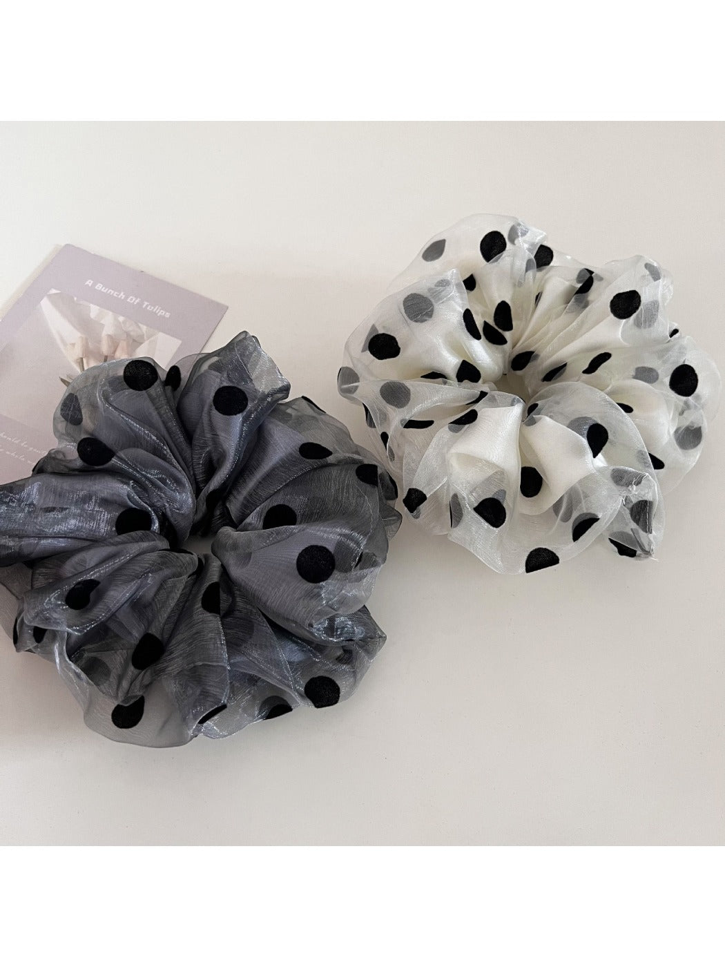 Gifty - Tulle Spiral-Shaped Hair Tie