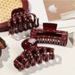 Beau - Stylish Wine Red Hair Claw Clips