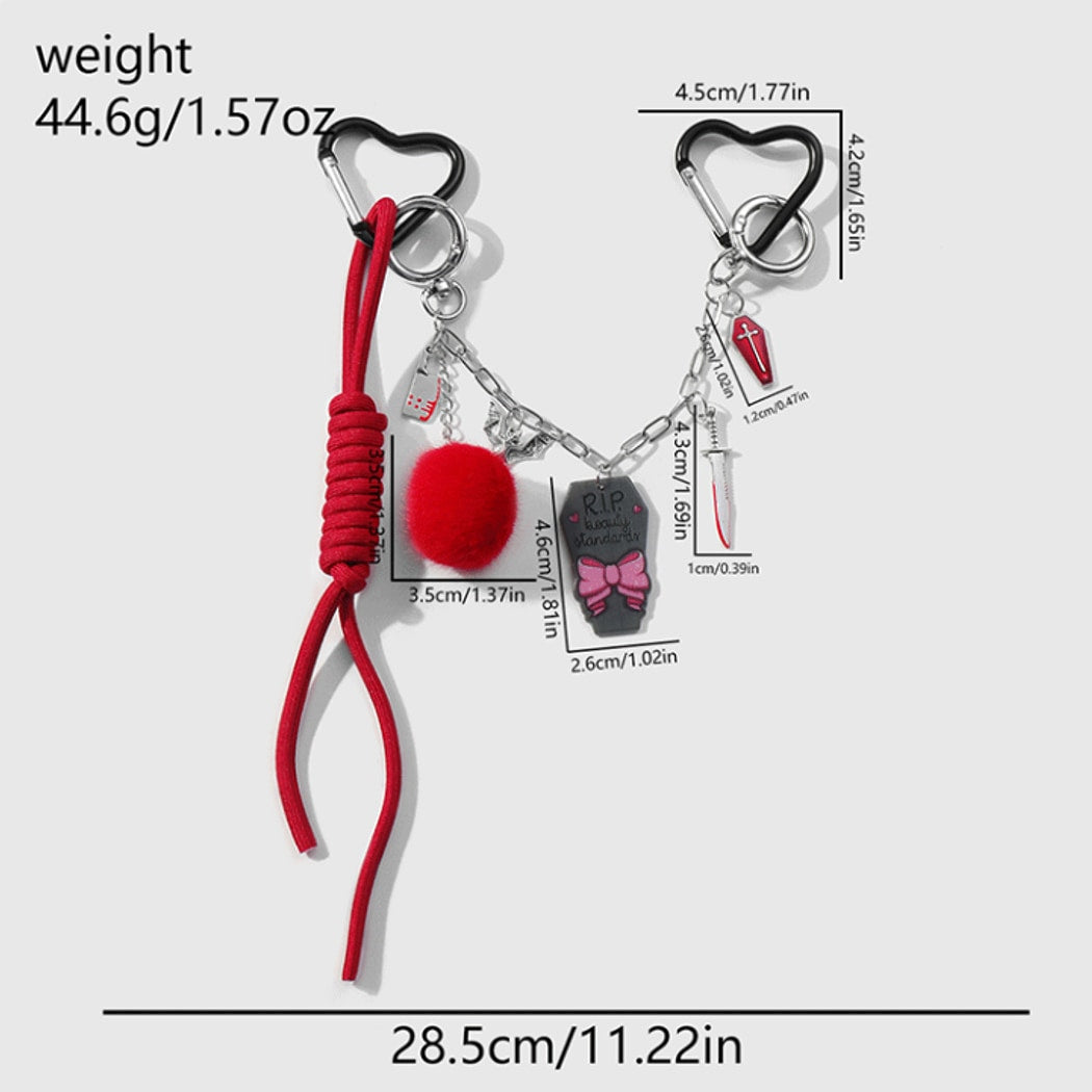 Keypus - Halloween Bat and Coffin Keychain