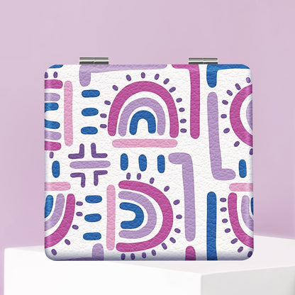 Mirroray - Y2K Leopard Print Folding Compact Makeup Mirror