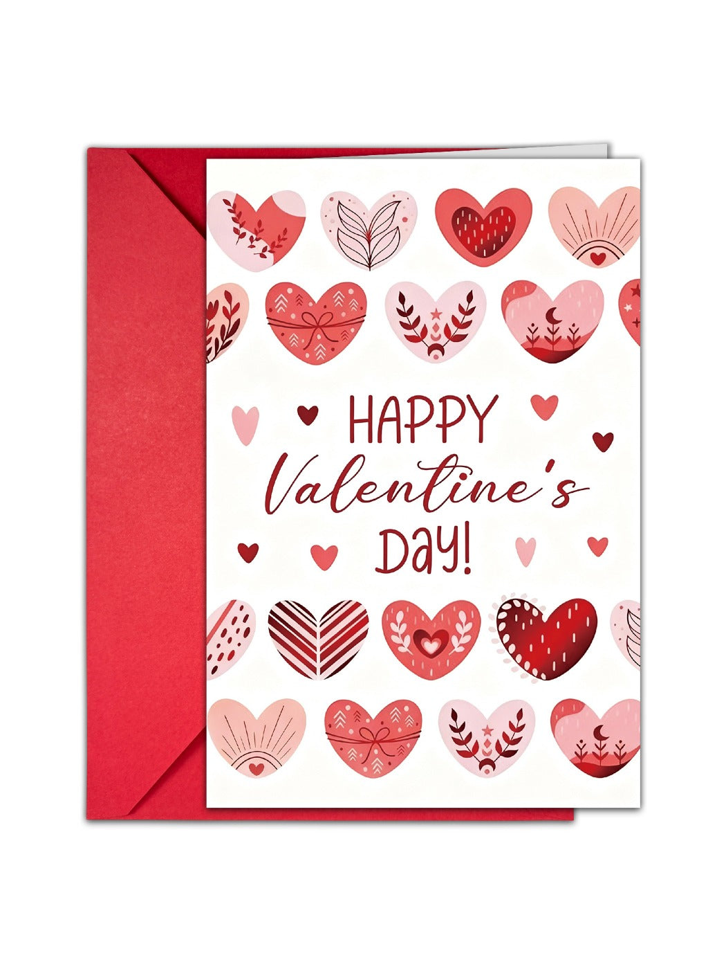Carduria - Valentine's Day Heart Motif Greeting Card