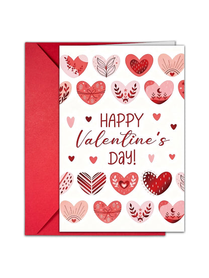 Carduria - Valentine's Day Heart Motif Greeting Card