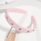 Gifty - PU Leather Studded Retro Style Headband