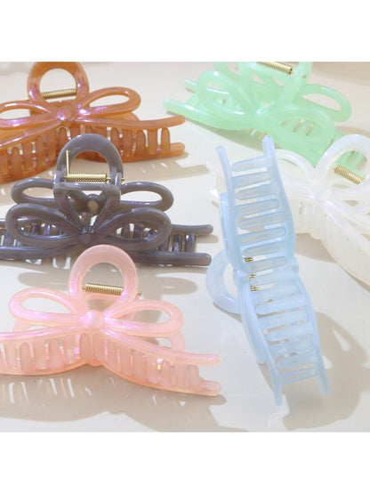 Beau - Pearlescent Bow-Shaped Hair Clip