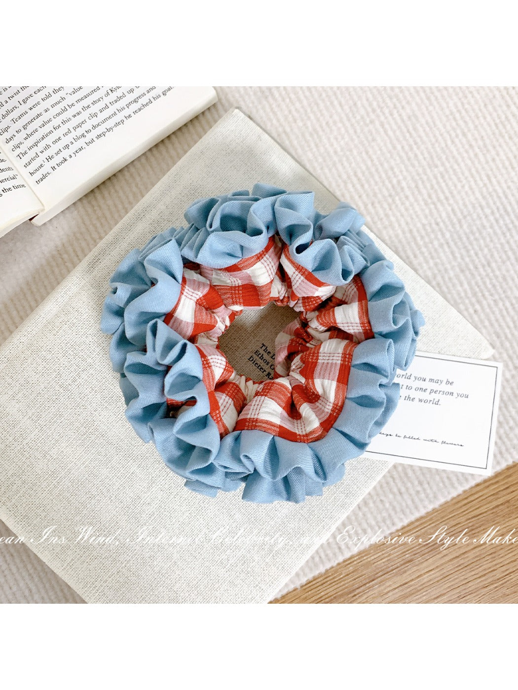 Gifty - Floral Hydrangea Hair Scrunchies