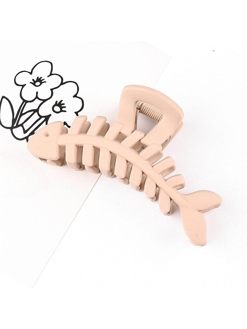 Beau - Animal Motif Plastic Fish Bone Claw Clip
