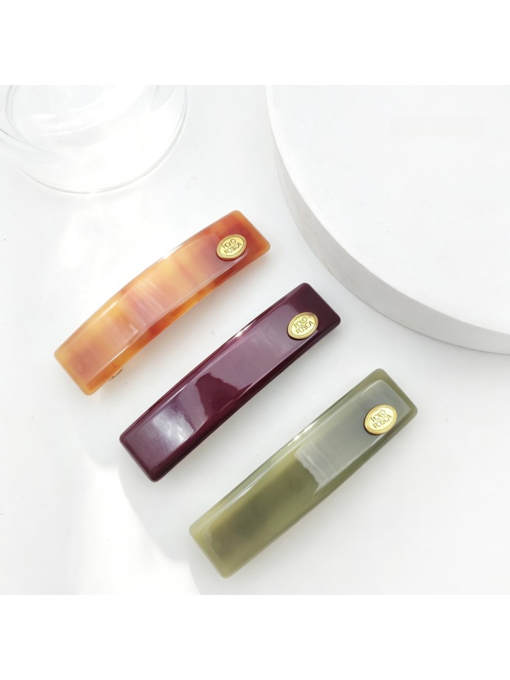 Beau - Geometric Acetate French Barrette