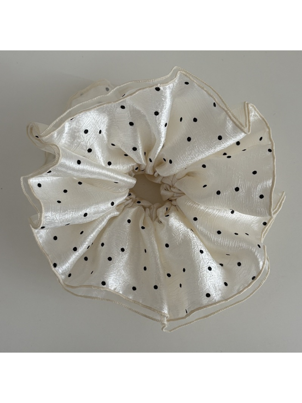 Gifty - Polka Dot Double Layer Large Scrunchie