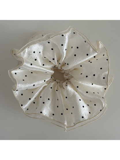 Gifty - Polka Dot Double Layer Large Scrunchie