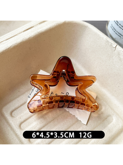 Beau - Simple Small Star Shape Plastic Claw Clip